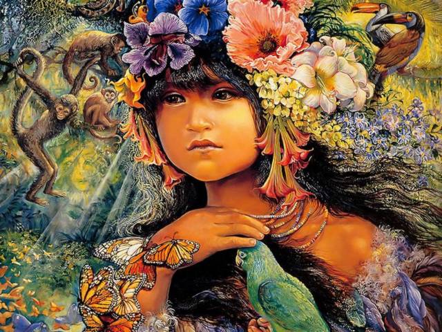 Princess of the Amazon by Josephine Wall - 'Princess of the Amazon' is a beautiful artwork by the world famous British artist Josephine Wall, known for her rich imagination and enchanting surreal paintings. The charming princess, who gracefully caresses a parrot, is surrounded by brilliantly colorful kaleidoscope of lots of flowers, butterflies, birds, animals and natural elements from the amazing world of the Amazon. - , princess, princesses, Amazon, Josephine, Wall, art, arts, beautiful, artwork, artworks, world, famous, British, artist, artists, rich, imagination, imaginations, enchanting, surreal, paintings, painting, charming, gracefully, parrot, parrots, brilliantly, colorful, kaleidoscope, kaleidoscopes, flowers, flower, butterflies, butterfly, birds, bird, animals, animal, natural, elements, element, amazing, world, worlds - 'Princess of the Amazon' is a beautiful artwork by the world famous British artist Josephine Wall, known for her rich imagination and enchanting surreal paintings. The charming princess, who gracefully caresses a parrot, is surrounded by brilliantly colorful kaleidoscope of lots of flowers, butterflies, birds, animals and natural elements from the amazing world of the Amazon. Решайте бесплатные онлайн Princess of the Amazon by Josephine Wall пазлы игры или отправьте Princess of the Amazon by Josephine Wall пазл игру приветственную открытку  из puzzles-games.eu.. Princess of the Amazon by Josephine Wall пазл, пазлы, пазлы игры, puzzles-games.eu, пазл игры, онлайн пазл игры, игры пазлы бесплатно, бесплатно онлайн пазл игры, Princess of the Amazon by Josephine Wall бесплатно пазл игра, Princess of the Amazon by Josephine Wall онлайн пазл игра , jigsaw puzzles, Princess of the Amazon by Josephine Wall jigsaw puzzle, jigsaw puzzle games, jigsaw puzzles games, Princess of the Amazon by Josephine Wall пазл игра открытка, пазлы игры открытки, Princess of the Amazon by Josephine Wall пазл игра приветственная открытка