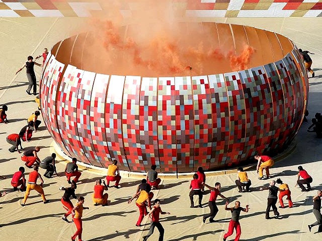 World Cup 2010 Replica of Soccer City Stadium - T.K.Zee perform their hit song Ngalangatha on a backgroud of a replica of the Soccer City stadium used as a mini bubbling calabash, a traditional African cooking bowl, during the Opening ceremony of the 2010 FIFA World Cup in Johannesburg, South Africa (June 11). - , World, Cup, 2010, replica, replicas, Soccer, City, stadium, stadiums, show, shows, performance, performances, sport, sports, tournament, tournaments, qualification, qualifiations, ceremony, ceremonies, match, matches, T.K.Zee, hit, song, songs, Ngalangatha, mini, bubbling, calabash, calabashes, cooking, bowl, bowls, Opening, FIFA, Johannesburg, South, Africa - T.K.Zee perform their hit song Ngalangatha on a backgroud of a replica of the Soccer City stadium used as a mini bubbling calabash, a traditional African cooking bowl, during the Opening ceremony of the 2010 FIFA World Cup in Johannesburg, South Africa (June 11). Подреждайте безплатни онлайн World Cup 2010 Replica of Soccer City Stadium пъзел игри или изпратете World Cup 2010 Replica of Soccer City Stadium пъзел игра поздравителна картичка  от puzzles-games.eu.. World Cup 2010 Replica of Soccer City Stadium пъзел, пъзели, пъзели игри, puzzles-games.eu, пъзел игри, online пъзел игри, free пъзел игри, free online пъзел игри, World Cup 2010 Replica of Soccer City Stadium free пъзел игра, World Cup 2010 Replica of Soccer City Stadium online пъзел игра, jigsaw puzzles, World Cup 2010 Replica of Soccer City Stadium jigsaw puzzle, jigsaw puzzle games, jigsaw puzzles games, World Cup 2010 Replica of Soccer City Stadium пъзел игра картичка, пъзели игри картички, World Cup 2010 Replica of Soccer City Stadium пъзел игра поздравителна картичка