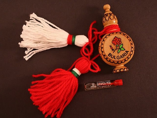 Bulgarian Martenitsa and Rose Oil Souvenir - Traditional Bulgarian martenitsa, a decoration from the folk art, made of red and white threads and carved wooden souvenir for a vial with Bulgarian rose oil. The 'Martenitsa' is related to the Bulgarian custom 'Baba Marta' (Grandma March) and symbolises the end of the winter and the beginning of the spring. Bulgarians give each other 'Martenitsa' on the first day of March with the belief that it brings good luck and health. - , Bulgarian, martenitsa, martenitsi, rose, roses, oil, oils, souvenir, souvenirs, holiday, holidays, art, arts, feast, feasts, traditional, decoration, decorations, folk, red, white, threads, thread, carved, wooden, vial, vials, custom, customs, Baba, Marta, Grandma, March, end, ends, winter, beginning, spring, Bulgarians, first, day, days, belief, beliefs, good, luck, health - Traditional Bulgarian martenitsa, a decoration from the folk art, made of red and white threads and carved wooden souvenir for a vial with Bulgarian rose oil. The 'Martenitsa' is related to the Bulgarian custom 'Baba Marta' (Grandma March) and symbolises the end of the winter and the beginning of the spring. Bulgarians give each other 'Martenitsa' on the first day of March with the belief that it brings good luck and health. Подреждайте безплатни онлайн Bulgarian Martenitsa and Rose Oil Souvenir пъзел игри или изпратете Bulgarian Martenitsa and Rose Oil Souvenir пъзел игра поздравителна картичка  от puzzles-games.eu.. Bulgarian Martenitsa and Rose Oil Souvenir пъзел, пъзели, пъзели игри, puzzles-games.eu, пъзел игри, online пъзел игри, free пъзел игри, free online пъзел игри, Bulgarian Martenitsa and Rose Oil Souvenir free пъзел игра, Bulgarian Martenitsa and Rose Oil Souvenir online пъзел игра, jigsaw puzzles, Bulgarian Martenitsa and Rose Oil Souvenir jigsaw puzzle, jigsaw puzzle games, jigsaw puzzles games, Bulgarian Martenitsa and Rose Oil Souvenir пъзел игра картичка, пъзели игри картички, Bulgarian Martenitsa and Rose Oil Souvenir пъзел игра поздравителна картичка