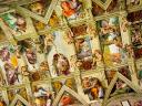 Sistine Chapel Michelangelo Frescoes on Ceiling Basilica Saint Peter Vatican Rome Italy