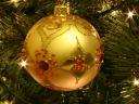 Golden Christmas Tree Bauble