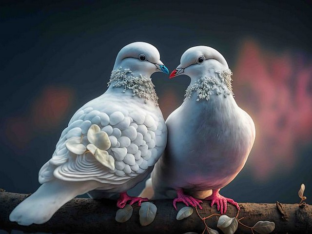 Dove Love Birds juego de puzzle 