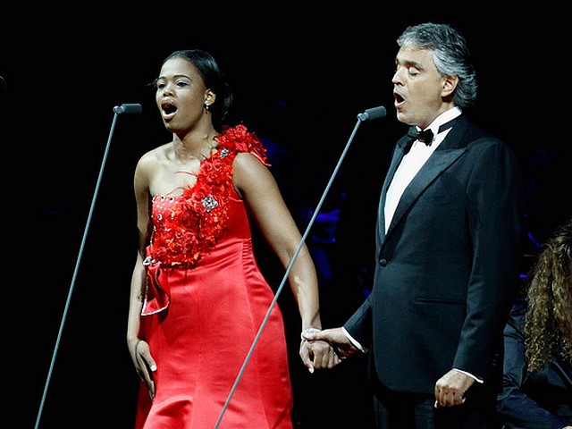 World Cup 2010 Celebrate Africa The Grand Finale Pretty Yende and Andrea Bocelli - The South African soprano sensation Pretty Yende and the Italian opera singer Andrea Bocelli perform during FIFA World Cup 2010 concert 'Celebrate Africa The Grand Finale' at the Coca Cola Dome in Northgate, Johannesburg, South Africa (July 9, 2010). - , World, Cup, 2010, Celebrate, Africa, Grand, Finale, Pretty, Yende, Andrea, Bocelli, music, musics, performance, performances, show, shows, celebration, celebtarions, sport, spots, tournament, tournaments, soprano, sopranos, sensation, sensations, opera, operas, singer, singers, FIFA, concert, concerts, Coca, Cola, Dome, Northgate, Johannesburg, South, Africa - The South African soprano sensation Pretty Yende and the Italian opera singer Andrea Bocelli perform during FIFA World Cup 2010 concert 'Celebrate Africa The Grand Finale' at the Coca Cola Dome in Northgate, Johannesburg, South Africa (July 9, 2010). Подреждайте безплатни онлайн World Cup 2010 Celebrate Africa The Grand Finale Pretty Yende and Andrea Bocelli пъзел игри или изпратете World Cup 2010 Celebrate Africa The Grand Finale Pretty Yende and Andrea Bocelli пъзел игра поздравителна картичка  от puzzles-games.eu.. World Cup 2010 Celebrate Africa The Grand Finale Pretty Yende and Andrea Bocelli пъзел, пъзели, пъзели игри, puzzles-games.eu, пъзел игри, online пъзел игри, free пъзел игри, free online пъзел игри, World Cup 2010 Celebrate Africa The Grand Finale Pretty Yende and Andrea Bocelli free пъзел игра, World Cup 2010 Celebrate Africa The Grand Finale Pretty Yende and Andrea Bocelli online пъзел игра, jigsaw puzzles, World Cup 2010 Celebrate Africa The Grand Finale Pretty Yende and Andrea Bocelli jigsaw puzzle, jigsaw puzzle games, jigsaw puzzles games, World Cup 2010 Celebrate Africa The Grand Finale Pretty Yende and Andrea Bocelli пъзел игра картичка, пъзели игри картички, World Cup 2010 Celebrate Africa The Grand Finale Pretty Yende and Andrea Bocelli пъзел игра поздравителна картичка