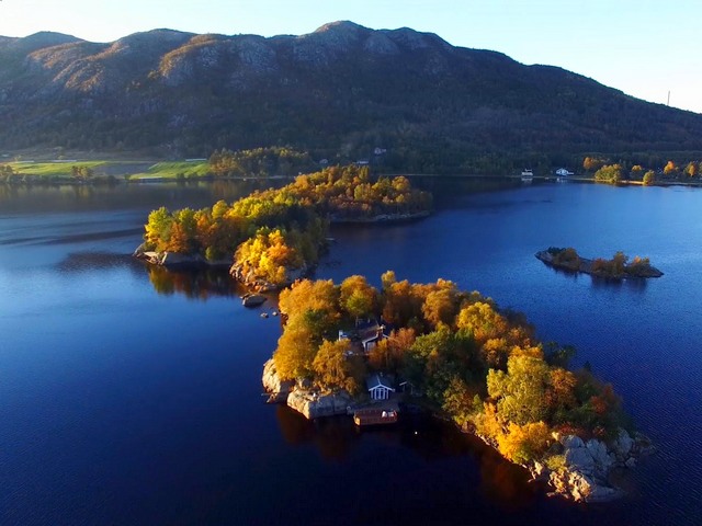 Autumn Storavatnet Islands Sandnes Norway пъзел игра 