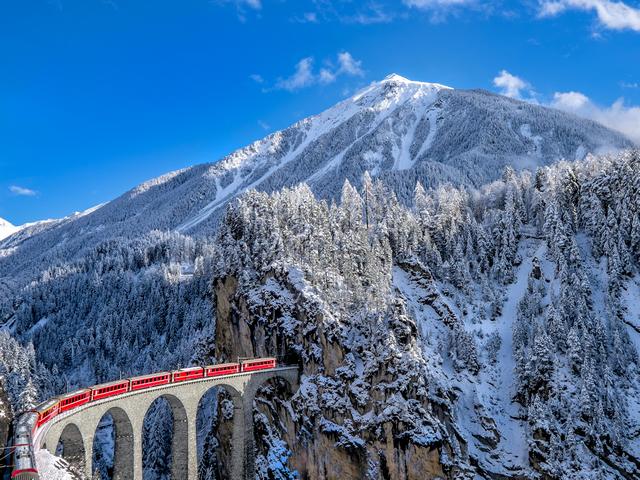 Glacier Express Switzerland-Wallpaper пазл игру 