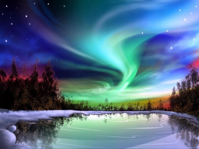 Northern Lights Wallpaper puzzle game 