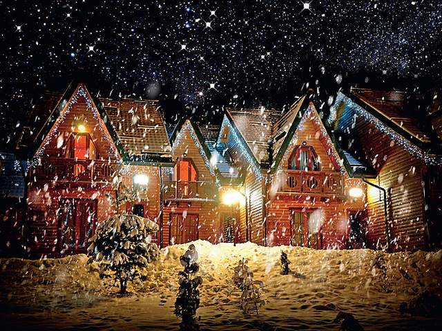 Snowy Night  in Lapland пъзел игра 