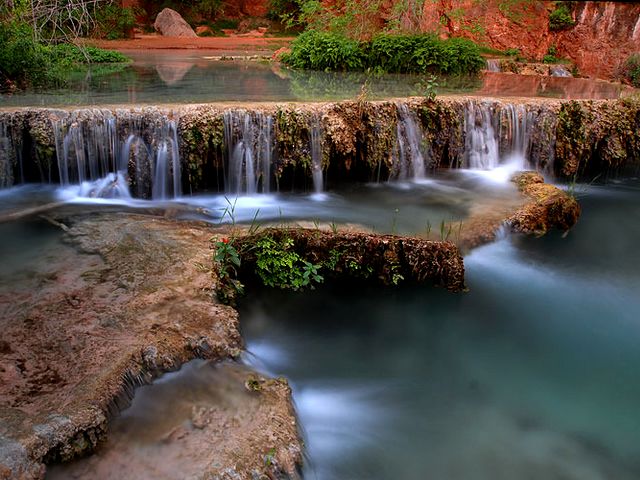 Travertine Terraces Havasu Creek Grand Canyon Arizona Wallpaper пъзел игра 