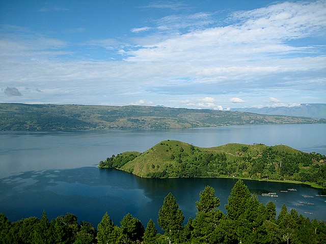 Volcano Indonesia Lake Toba North Sumatra Puzzle Spiel 