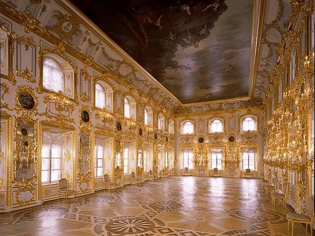 Ballroom in Peterhof Palace St.Petersburg Russia juego de puzzle 