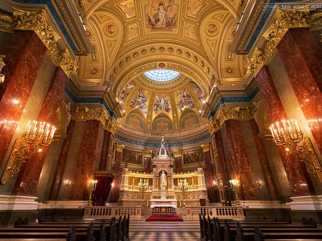 Basilica St.Stephen Budapest Hungary Inside View Puzzle Spiel 