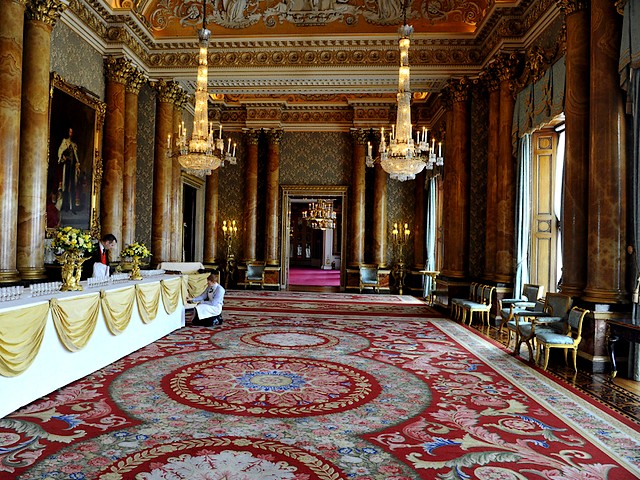 Buckingham Palace Blue Drawing Room London England пазл игру 