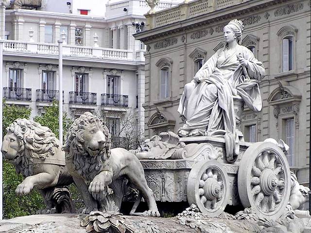 Cibeles Fountain in Madrid Closeup juego de puzzle 