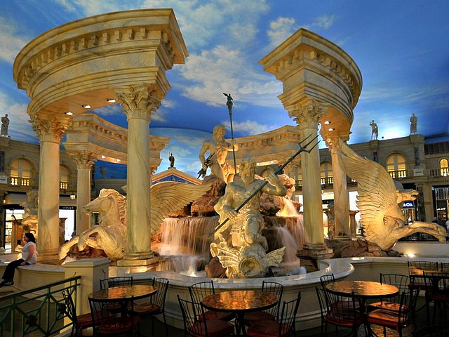 Forum Shops Fountain of the Gods at Caesars Palace Las Vegas Nevada juego de puzzle 