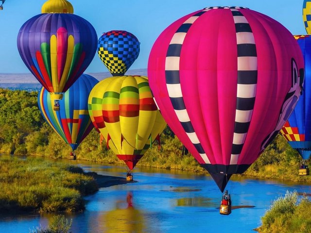 Hot Air Balloons Albuquerque New Mexico USA juego de puzzle 