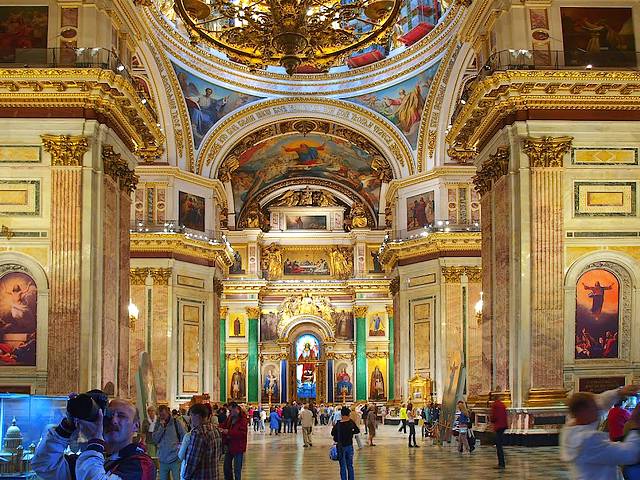 Interior of St.Isaacs Cathedral St.Peterburg Russia пъзел игра 