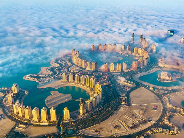 Pearl Island in Doha Qatar Puzzle Spiel 