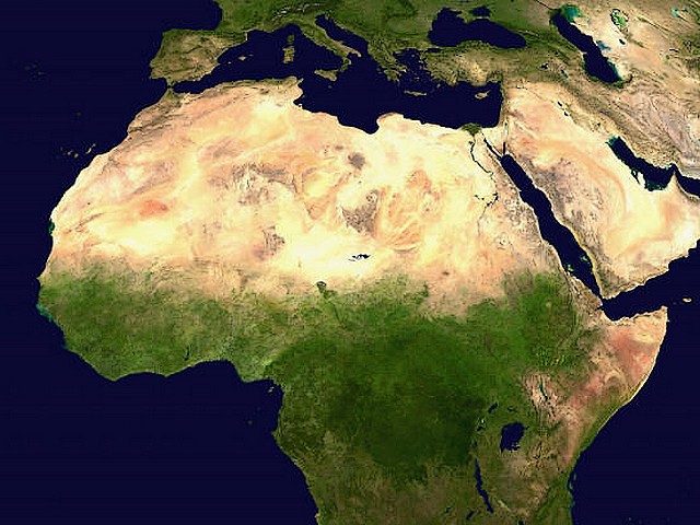 Sahara Desert Africa Satellite Image пазл игру 
