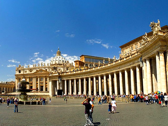 Square and Basilica Saint Peter Vatican City Rome Italy - Square 'Saint Peter' (Piazza San Pietro) is located directly in front of St. Peter's Basilica in Vatican City, the papal enclave in Rome, open space which was revised by Gian Lorenzo Bernini from 1656 to 1667, so that many people can see the Pope, when he gives his blessing. - , square, squares, basilica, basilicas, Saint, Peter, Vatican, City, cities, Rome, Italy, places, place, holidays, holiday, travel, travels, tour, tours, trips, trip, excursion, excursions, St.Peter, papal, enclave, enclaves, open, space, spaces, Gian, Lorenzo, Bernini, 1656-1667, many, people, peoples, Pope, blessing, blessings - Square 'Saint Peter' (Piazza San Pietro) is located directly in front of St. Peter's Basilica in Vatican City, the papal enclave in Rome, open space which was revised by Gian Lorenzo Bernini from 1656 to 1667, so that many people can see the Pope, when he gives his blessing. Решайте бесплатные онлайн Square and Basilica Saint Peter Vatican City Rome Italy пазлы игры или отправьте Square and Basilica Saint Peter Vatican City Rome Italy пазл игру приветственную открытку  из puzzles-games.eu.. Square and Basilica Saint Peter Vatican City Rome Italy пазл, пазлы, пазлы игры, puzzles-games.eu, пазл игры, онлайн пазл игры, игры пазлы бесплатно, бесплатно онлайн пазл игры, Square and Basilica Saint Peter Vatican City Rome Italy бесплатно пазл игра, Square and Basilica Saint Peter Vatican City Rome Italy онлайн пазл игра , jigsaw puzzles, Square and Basilica Saint Peter Vatican City Rome Italy jigsaw puzzle, jigsaw puzzle games, jigsaw puzzles games, Square and Basilica Saint Peter Vatican City Rome Italy пазл игра открытка, пазлы игры открытки, Square and Basilica Saint Peter Vatican City Rome Italy пазл игра приветственная открытка