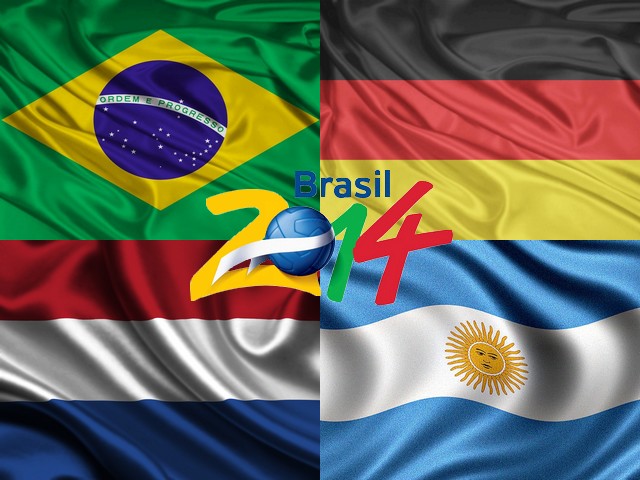 2014 FIFA World Cup Brazil Teams qualified in Semifinals juego de puzzle 