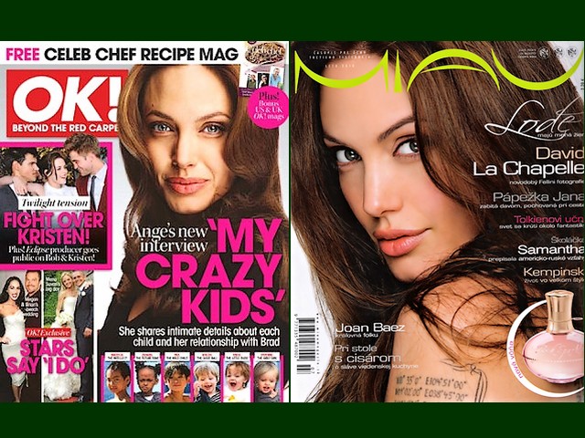 Angelina Jolie OK Magazine Australia and MIAU Slovakia - Angelina Jolie on the cover page of 'OK!' magazine Australia weekly (July 6, 2010) and 'MIAU' Slovakia (July/August 2010). - , Angelina, Jolie, OK, magazine, magazines, Australia, MIAU, Slovakia, cartoon, cartoons, celebrities, celebrity, actress, actresses, weekly, Jyly, August, 2010 - Angelina Jolie on the cover page of 'OK!' magazine Australia weekly (July 6, 2010) and 'MIAU' Slovakia (July/August 2010). Lösen Sie kostenlose Angelina Jolie OK Magazine Australia and MIAU Slovakia Online Puzzle Spiele oder senden Sie Angelina Jolie OK Magazine Australia and MIAU Slovakia Puzzle Spiel Gruß ecards  from puzzles-games.eu.. Angelina Jolie OK Magazine Australia and MIAU Slovakia puzzle, Rätsel, puzzles, Puzzle Spiele, puzzles-games.eu, puzzle games, Online Puzzle Spiele, kostenlose Puzzle Spiele, kostenlose Online Puzzle Spiele, Angelina Jolie OK Magazine Australia and MIAU Slovakia kostenlose Puzzle Spiel, Angelina Jolie OK Magazine Australia and MIAU Slovakia Online Puzzle Spiel, jigsaw puzzles, Angelina Jolie OK Magazine Australia and MIAU Slovakia jigsaw puzzle, jigsaw puzzle games, jigsaw puzzles games, Angelina Jolie OK Magazine Australia and MIAU Slovakia Puzzle Spiel ecard, Puzzles Spiele ecards, Angelina Jolie OK Magazine Australia and MIAU Slovakia Puzzle Spiel Gruß ecards