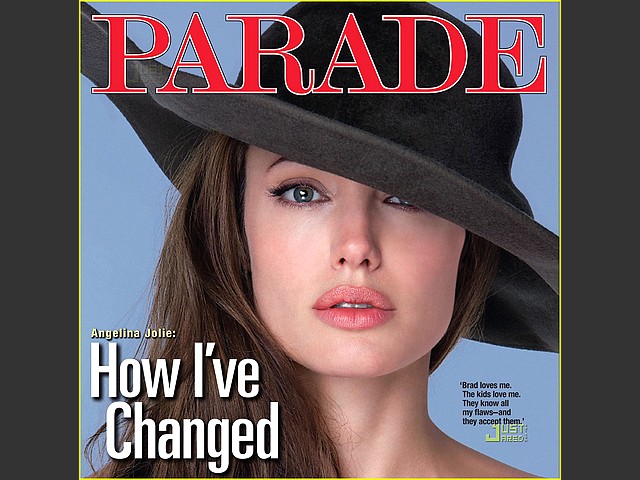 Angelina Jolie Parade Magazine Cover - Angelina Jolie on the cover page of the 'Parade' magazine, a national Sunday newspaper magazine distributed in USA. - , Angelina, Jolie, Parade, magazine, magazines, cover, covers, cartoons, cartoon, celebrities, celebrity, actress, actresses, page, pages, national, Sunday, newspaper, newspapers, USA - Angelina Jolie on the cover page of the 'Parade' magazine, a national Sunday newspaper magazine distributed in USA. Lösen Sie kostenlose Angelina Jolie Parade Magazine Cover Online Puzzle Spiele oder senden Sie Angelina Jolie Parade Magazine Cover Puzzle Spiel Gruß ecards  from puzzles-games.eu.. Angelina Jolie Parade Magazine Cover puzzle, Rätsel, puzzles, Puzzle Spiele, puzzles-games.eu, puzzle games, Online Puzzle Spiele, kostenlose Puzzle Spiele, kostenlose Online Puzzle Spiele, Angelina Jolie Parade Magazine Cover kostenlose Puzzle Spiel, Angelina Jolie Parade Magazine Cover Online Puzzle Spiel, jigsaw puzzles, Angelina Jolie Parade Magazine Cover jigsaw puzzle, jigsaw puzzle games, jigsaw puzzles games, Angelina Jolie Parade Magazine Cover Puzzle Spiel ecard, Puzzles Spiele ecards, Angelina Jolie Parade Magazine Cover Puzzle Spiel Gruß ecards