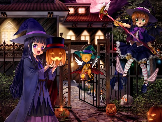 Cardcaptor Sakura Halloween Wallpaper puzzle game 
