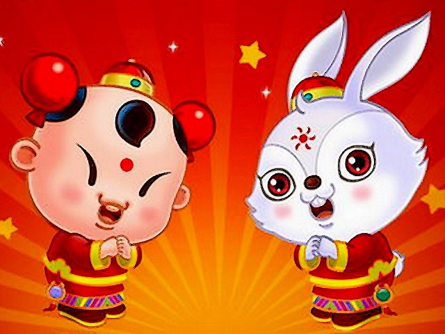 Chinese New Year of Rabbit Wallpaper Puzzle Spiel 