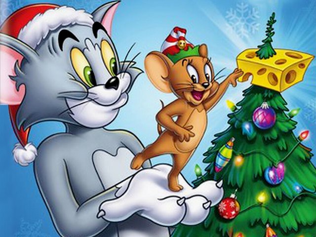 Christmas Tom and Jerry Wallpaper - A wallpaper with Tom and Jerry from the American animated cartoon series 'Tom and Jerry Winter Tails'. The fearless friends, the hapless cat and clever mouse, are enjoying the festive spirit, decorating the Christmas tree. - , Christmas, Tom, Jerry, wallpaper, wallpapers, cartoon, cartoons, American, animated, series, Winter, Tails, fearless, friends, friend, hapless, cat, clever, mouse, festive, spirit, tree - A wallpaper with Tom and Jerry from the American animated cartoon series 'Tom and Jerry Winter Tails'. The fearless friends, the hapless cat and clever mouse, are enjoying the festive spirit, decorating the Christmas tree. Решайте бесплатные онлайн Christmas Tom and Jerry Wallpaper пазлы игры или отправьте Christmas Tom and Jerry Wallpaper пазл игру приветственную открытку  из puzzles-games.eu.. Christmas Tom and Jerry Wallpaper пазл, пазлы, пазлы игры, puzzles-games.eu, пазл игры, онлайн пазл игры, игры пазлы бесплатно, бесплатно онлайн пазл игры, Christmas Tom and Jerry Wallpaper бесплатно пазл игра, Christmas Tom and Jerry Wallpaper онлайн пазл игра , jigsaw puzzles, Christmas Tom and Jerry Wallpaper jigsaw puzzle, jigsaw puzzle games, jigsaw puzzles games, Christmas Tom and Jerry Wallpaper пазл игра открытка, пазлы игры открытки, Christmas Tom and Jerry Wallpaper пазл игра приветственная открытка