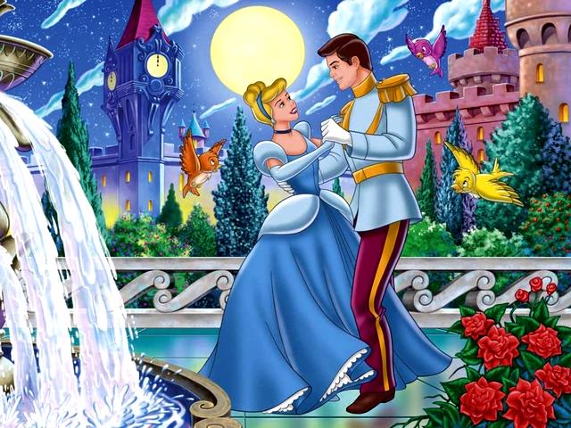 Disney Cinderella and Prince Charming пъзел игра 