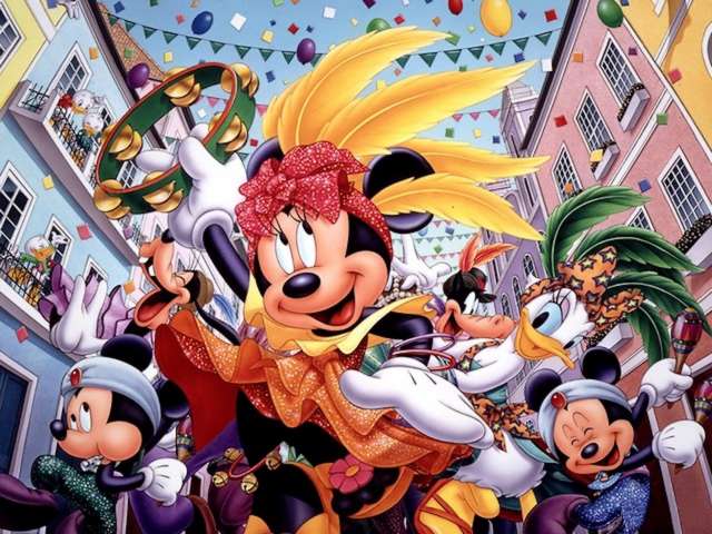 Disney Minnie Mouse and Friends at Carnival Wallpaper puzzle game 