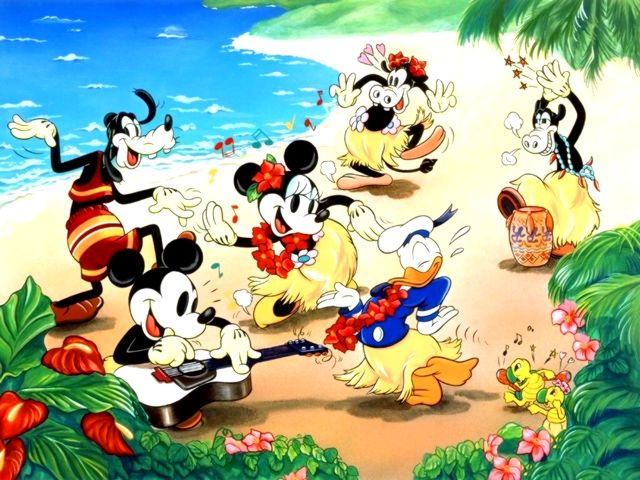 Disney Summer Jamboree at the Sea Coast Wallpaper пазл игру 