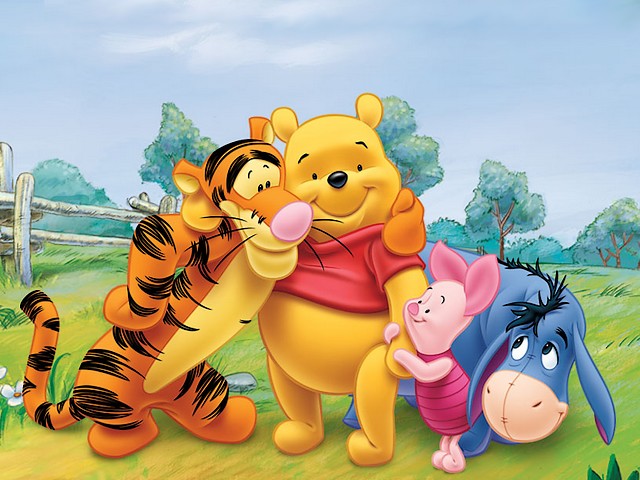 Disney Summer Winnie the Pooh and Friends Wallpaper juego de puzzle 