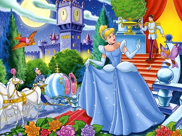 Disney Valentines Day Cinderella Wallpaper пъзел игра 