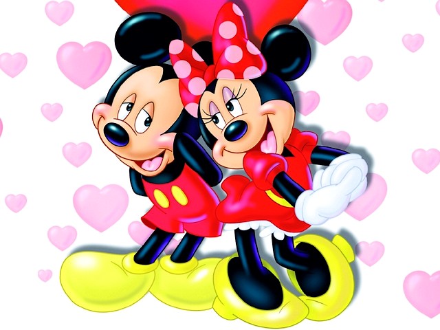 Disney Valentines Day Minnie and Mickey Mouse Love Wallpaper puzzle game 