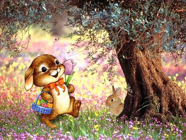 Easter Bunny Wallpaper пазл игру 