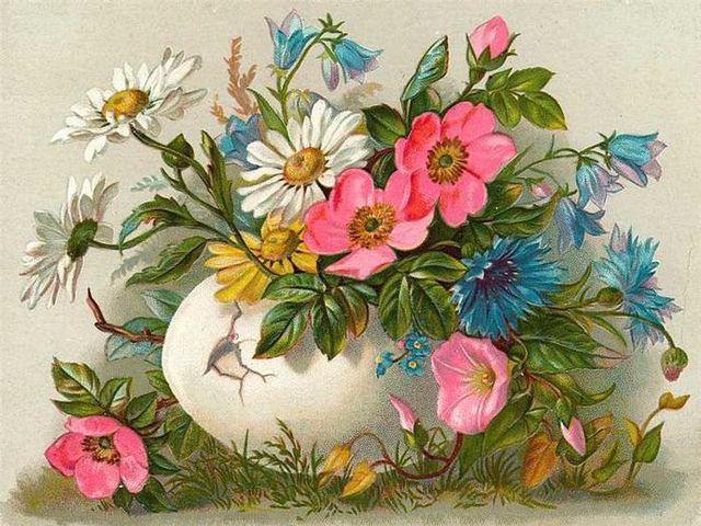 Easter Egg with Spring Flowers Antique Postcard - Greetings for a 'Happy Easter' with a lovely old antique postcard, depicting colorful spring flowers in a pot from shell of egg. The egg is an ancient symbol of rebirth connected to the spring, when the nature returns to a new life. The spring flowers, the new leaves, birds, chickens, lambs or other newborn animals are also symbols of Easter. The word ‘Easter’ comes from the name of Estre, an Anglo-Saxon goddess who was linked with the spring, fertility and the beginning of the new life. - , Easter, egg, eggs, spring, flowers, flower, antique, postcard, postcards, cartoons, cartoon, holiday, holidays, greetings, greeting, happy, lovely, old, colorful, pot, pots, shell, shells, ancient, symbol, symbols, rebirth, nature, life, leaves, leaf, birds, bird, chickens, chicken, lambs, lamb, newborn, animals, animal, name, names, Estre, Anglo, Saxon, goddess, goddesses, fertility, beginning - Greetings for a 'Happy Easter' with a lovely old antique postcard, depicting colorful spring flowers in a pot from shell of egg. The egg is an ancient symbol of rebirth connected to the spring, when the nature returns to a new life. The spring flowers, the new leaves, birds, chickens, lambs or other newborn animals are also symbols of Easter. The word ‘Easter’ comes from the name of Estre, an Anglo-Saxon goddess who was linked with the spring, fertility and the beginning of the new life. Solve free online Easter Egg with Spring Flowers Antique Postcard puzzle games or send Easter Egg with Spring Flowers Antique Postcard puzzle game greeting ecards  from puzzles-games.eu.. Easter Egg with Spring Flowers Antique Postcard puzzle, puzzles, puzzles games, puzzles-games.eu, puzzle games, online puzzle games, free puzzle games, free online puzzle games, Easter Egg with Spring Flowers Antique Postcard free puzzle game, Easter Egg with Spring Flowers Antique Postcard online puzzle game, jigsaw puzzles, Easter Egg with Spring Flowers Antique Postcard jigsaw puzzle, jigsaw puzzle games, jigsaw puzzles games, Easter Egg with Spring Flowers Antique Postcard puzzle game ecard, puzzles games ecards, Easter Egg with Spring Flowers Antique Postcard puzzle game greeting ecard