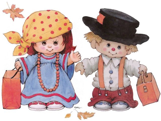 Halloween Morehead Collection Gypsy Woman and Hobo Wallpaper Puzzle Spiel 