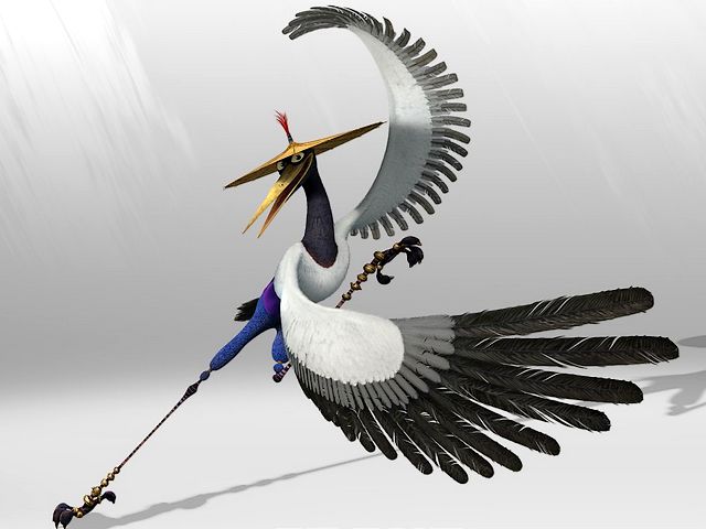 Kung Fu Panda 2 Master Crane Wallpaper Puzzle Spiel 
