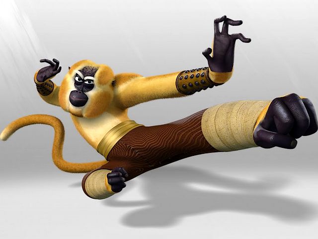 Kung Fu Panda 2 Master Monkey Wallpaper puzzle game 