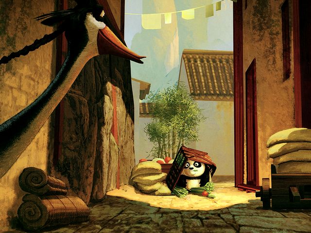 Kung Fu Panda 2 Mr. Ping finds Baby Po puzzle game 