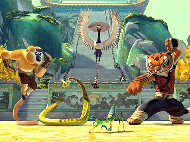 Kung Fu Panda Furious Five display their Skills puzzle game 