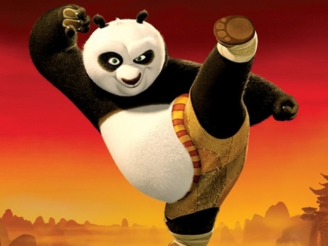 Kung Fu Panda Giant Panda  Po voiced by Jack Black Puzzle Spiel 