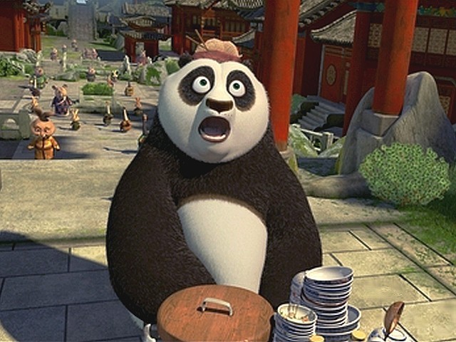 Kung Fu Panda Po goes up the Wu Dan Mountain puzzle game 