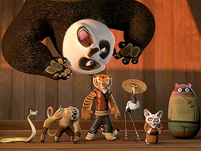 Kung Fu Panda Po trying to pass a Simple Test пазл игру 