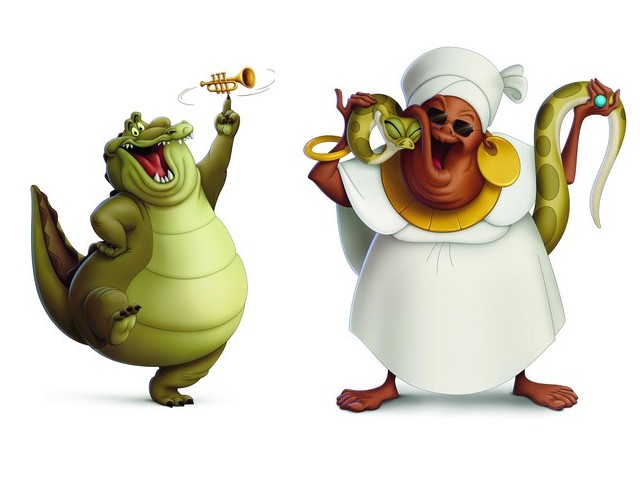 Louis and Mama Odie with JuJu Princess and the Frog juego de puzzle 
