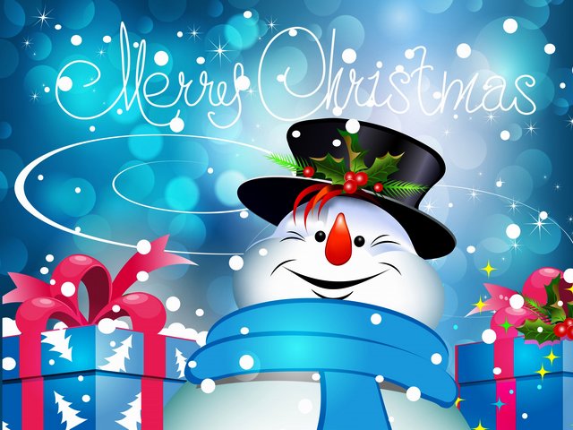 Merry Christmas Snowman with Gifts puzzle game 