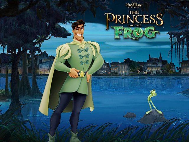 Prince Naveen and Tiana Princess and the Frog Poster puzzle game 