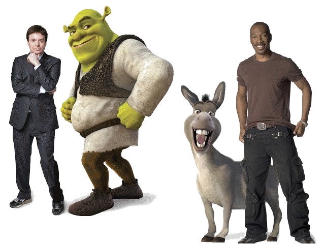 Shrek Mike Myers and Eddie Murphy пъзел игра 