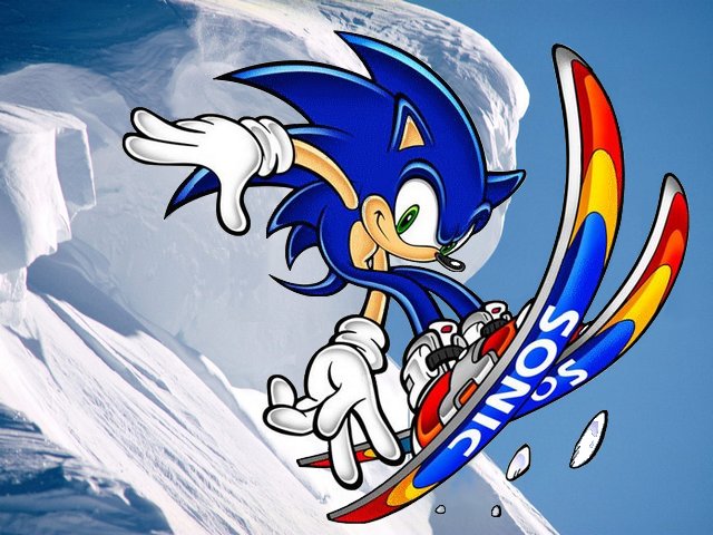 Sonic Ski Jump Wallpaper Puzzle Spiel 